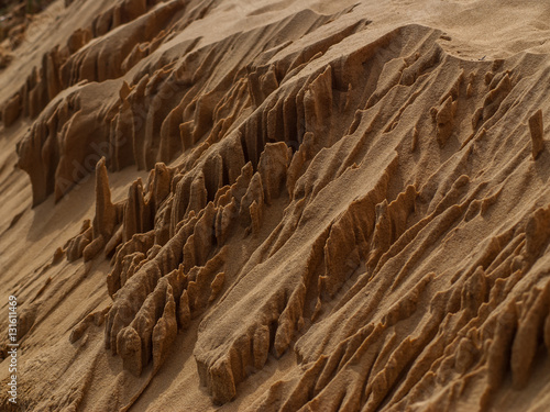Orange sand mounds