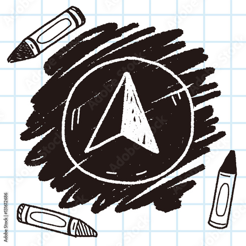 GPS arrow doodle