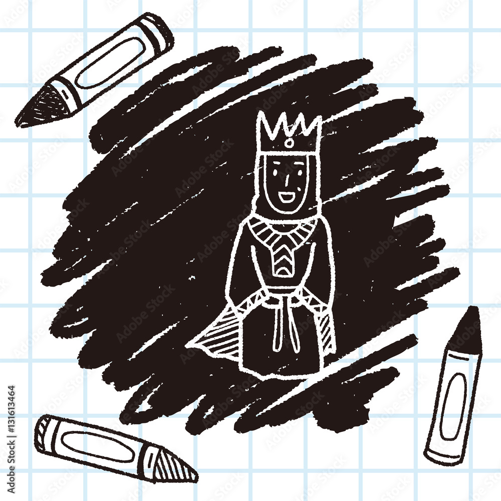 Obraz premium queen doodle