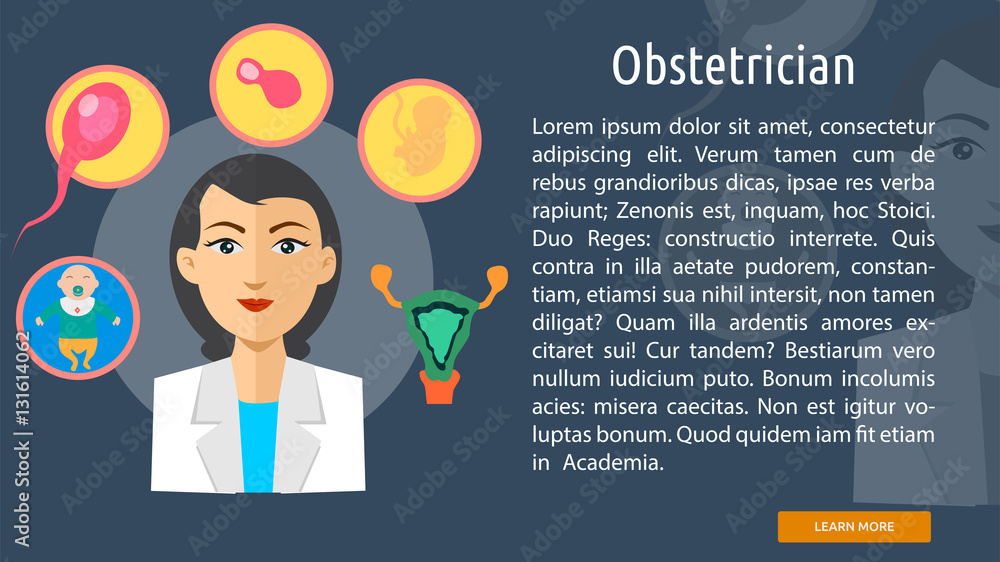 Obstetrician Conceptual Banner Obstetrician Conceptual Banner
