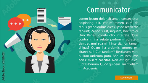 Communication Conceptual Banner