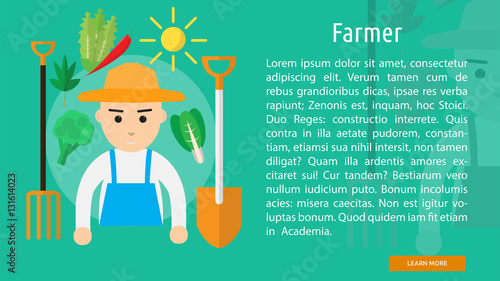 Farmer Conceptual Banner