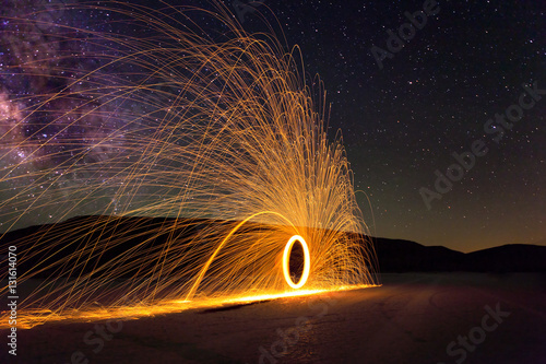 Glowing Sparks and the Milky Way