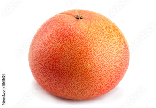 Orange grapefruit on white background
