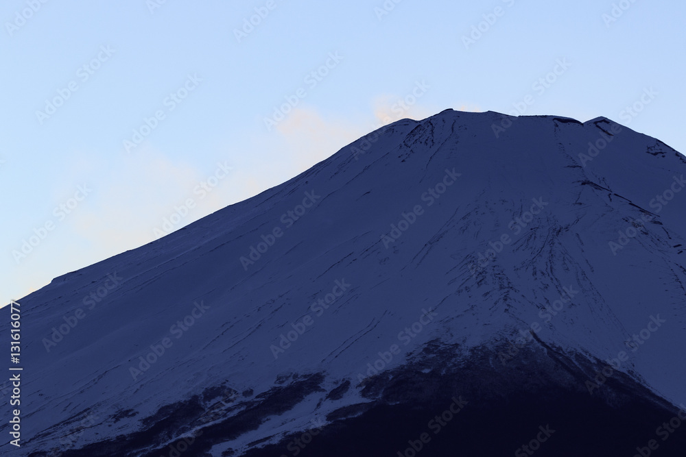 夜明の富士山