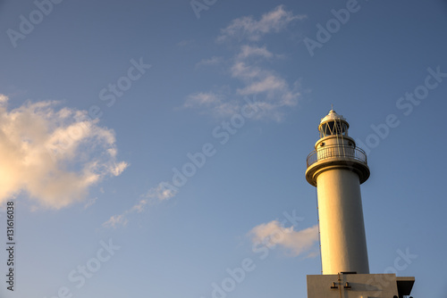 石垣島の御神崎灯台の夕景
