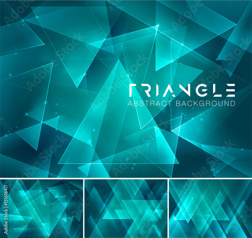 Triangle abstract background