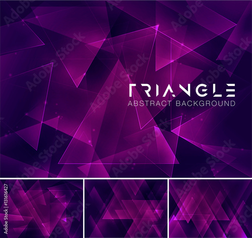 Triangle abstract background