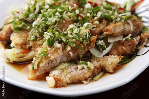 yuringi, Fried Chicken with Hot and Sour Soy Sauce,ユリンギ