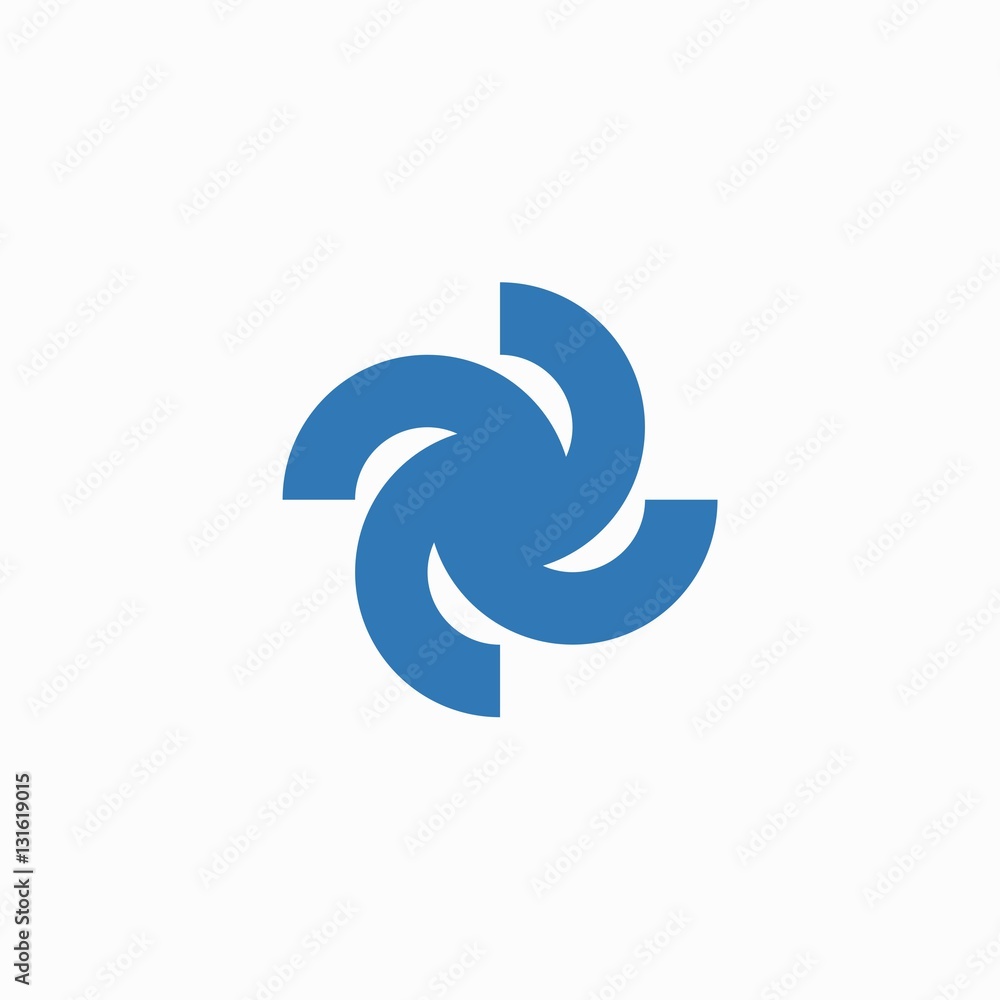 Naklejka premium Swirl logo design