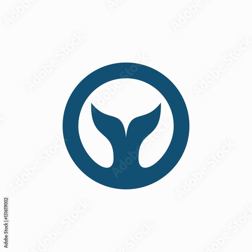 fish tail logo design