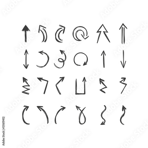 icons arrows on white