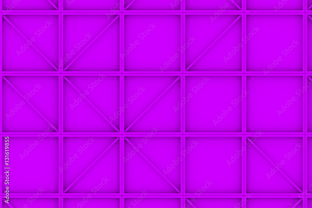 Fototapeta premium Wall of rectangle tiles with diagonal elements