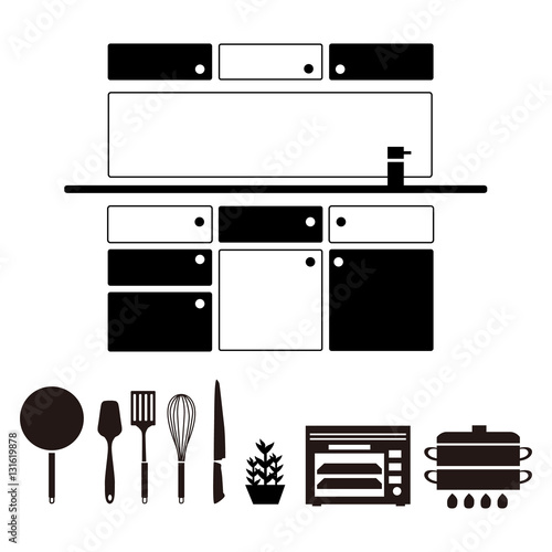 Kitchen and tool icon 