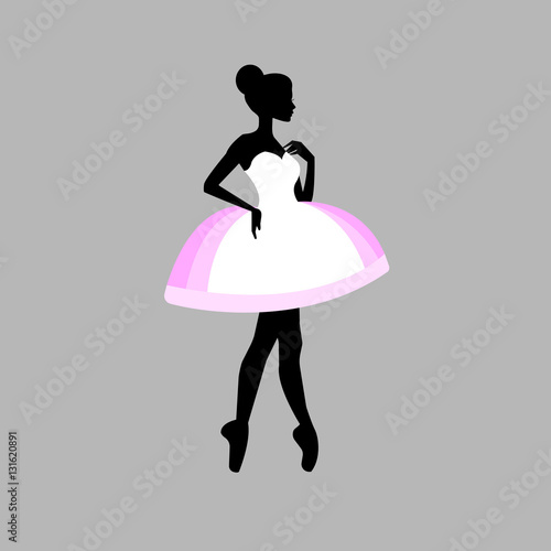 vector ballerina ballet illustration dancer dance beautiful