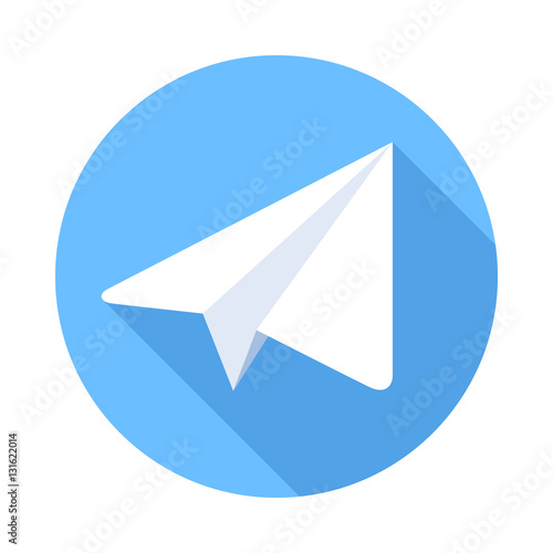 Paper Plane Flat Icon