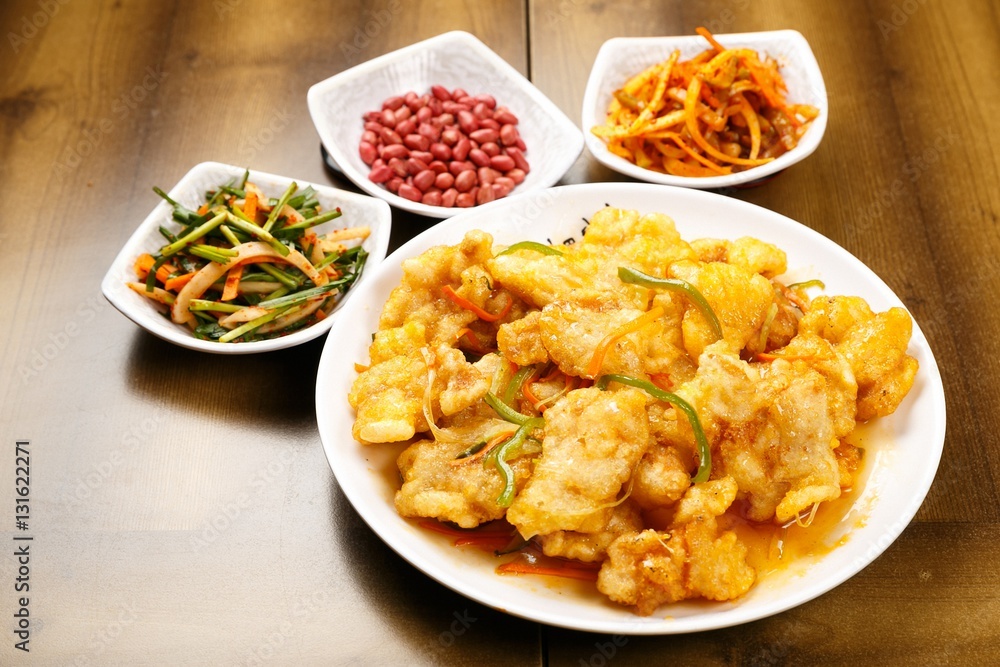 chapssal tangsuyuk, Sweet and Sour Pork, guobaorou chapssal tangsuyuk, Sweet and Sour Pork, guobaorou