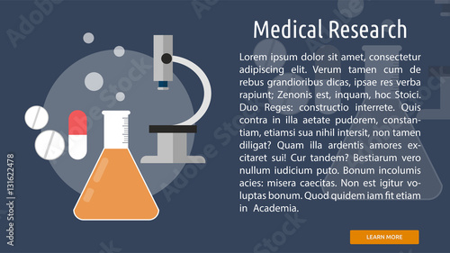 Medical Research Conceptual Banner