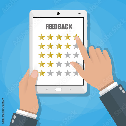 online review feedback concept