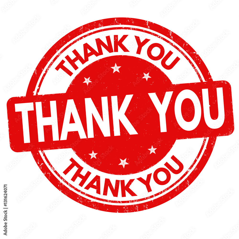 Thank you sign or stamp Stock Vector | Adobe Stock
