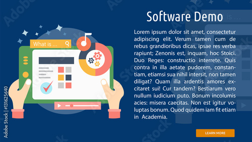 Software Demo Conceptual Banner