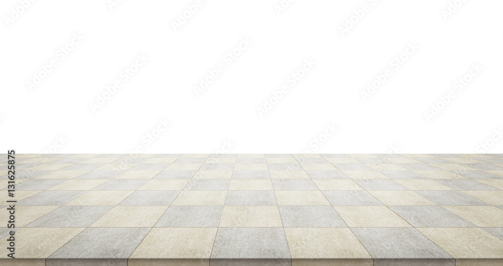 Business concept - Empty concrete floor top with morning grey bright cloud sky for display or montage product.