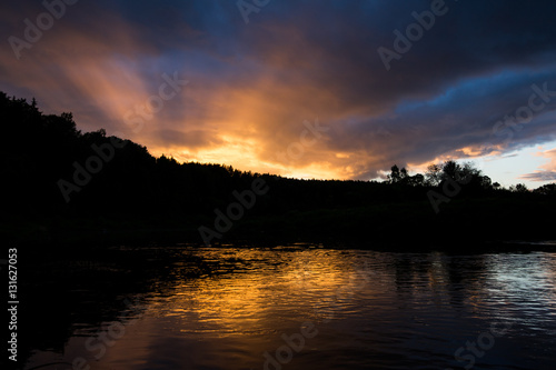 sunset on the river © lockyfoto