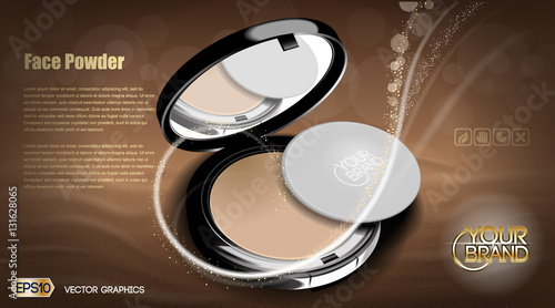 Modern face powder cosmetic