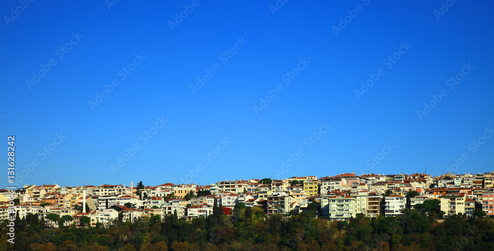 Panorama of the Uskudar district, Istanbul.