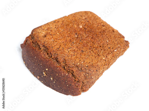 Brown bread slice