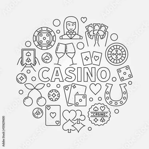 Casino line illustration