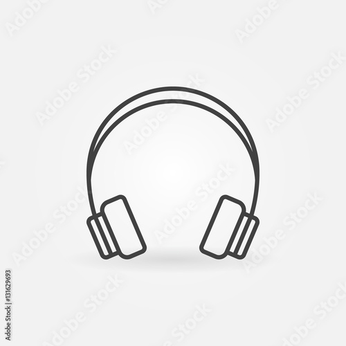 Headphone linear icon