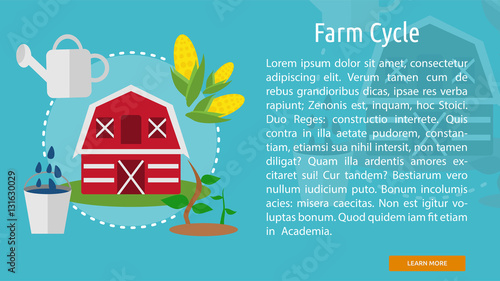 Farm Cycle Conceptual Banner © Graphiqa-Stock