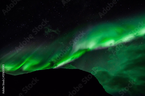 Northen lights  Aurora Borealis  in Iceland