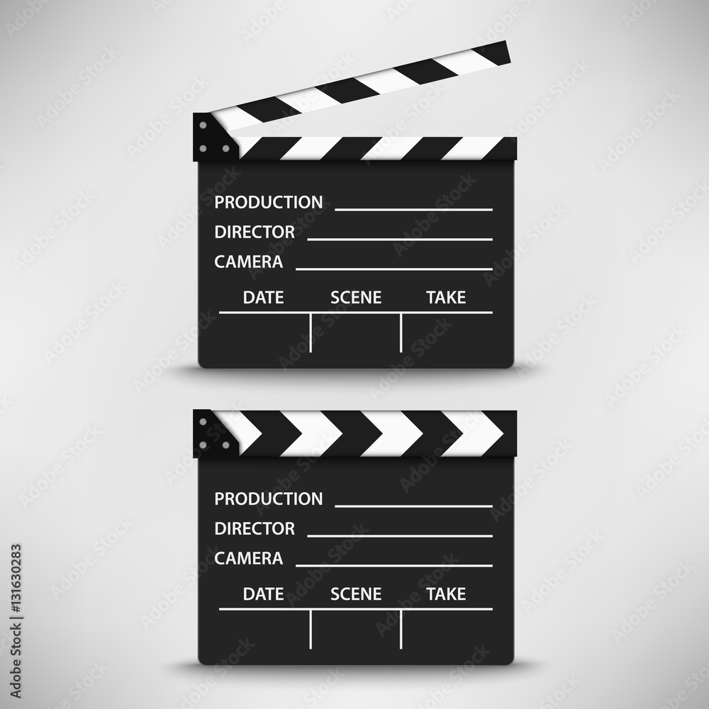 Open and closed movie flap template