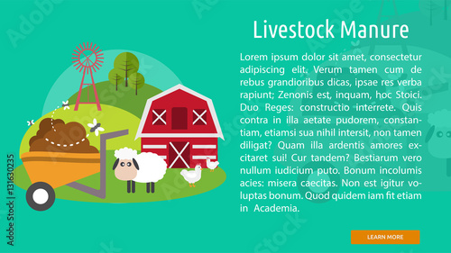 Livestock Manure Conceptual Banner