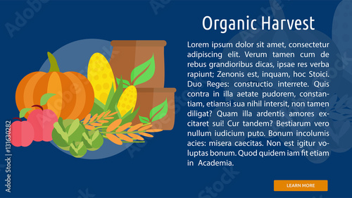 Organic Harvest Conceptual Banner