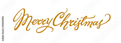 Merry Christmas lettering photo