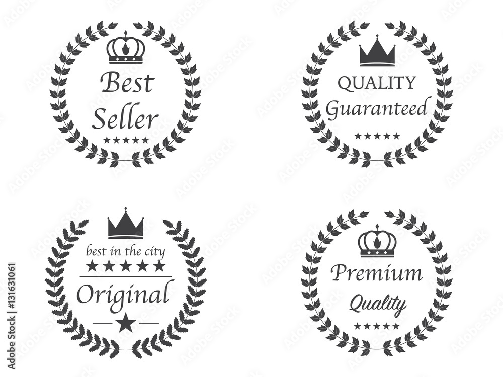 Set of 4 Premium quality Logo