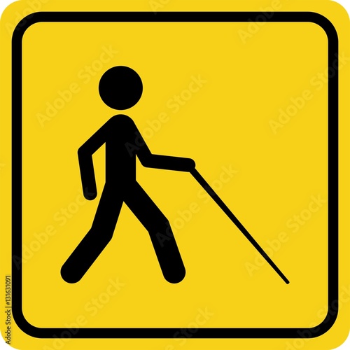 Blind person area