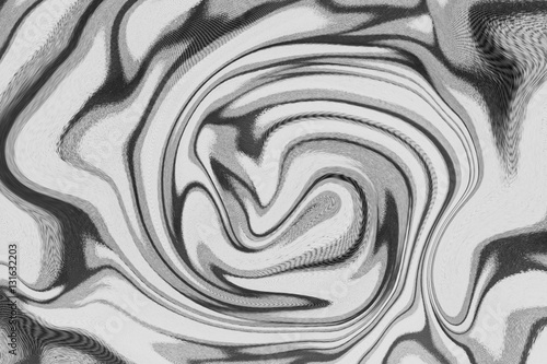 Black and white ink texture acrylic painted waves texture background. Abstract background