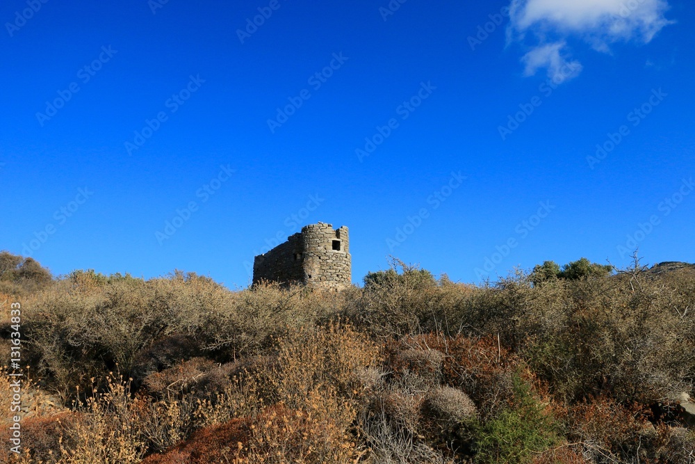 The old windmills in Crete, Greece
