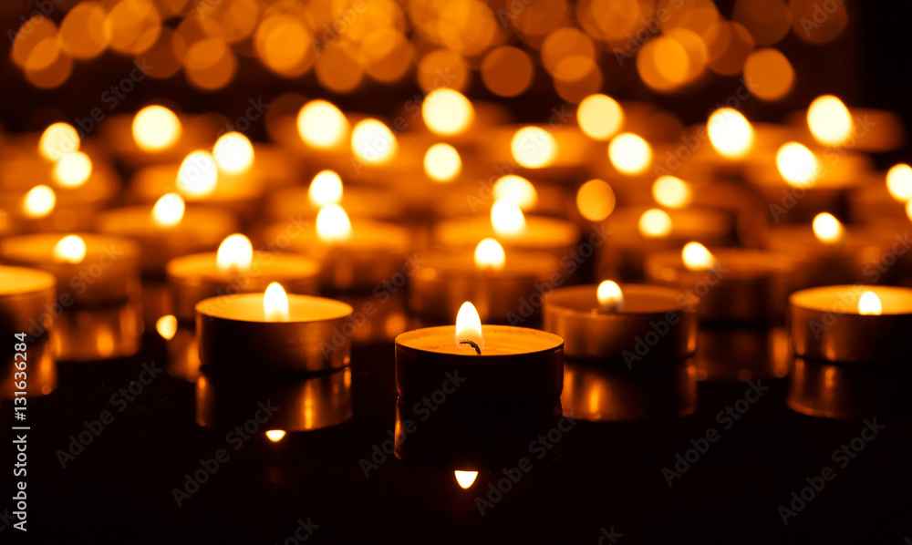 Burning candles with shallow depth of field Burning candles with shallow depth of field