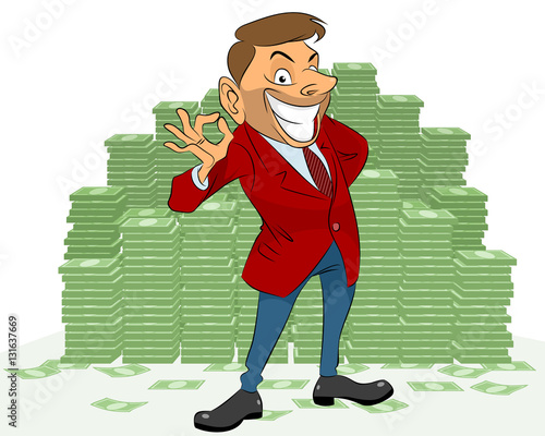 Businessman with money