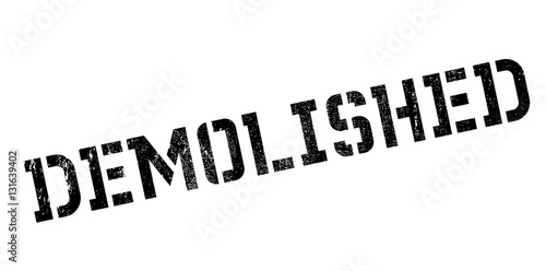 Demolished rubber stamp. Grunge design with dust scratches. Effects can be easily removed for a clean, crisp look. Color is easily changed.