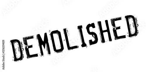 Demolished rubber stamp. Grunge design with dust scratches. Effects can be easily removed for a clean, crisp look. Color is easily changed.