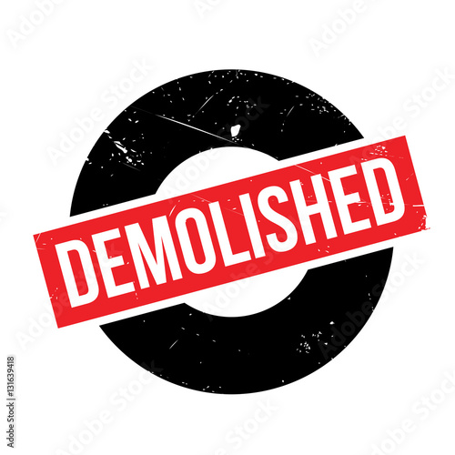 Demolished rubber stamp. Grunge design with dust scratches. Effects can be easily removed for a clean, crisp look. Color is easily changed.
