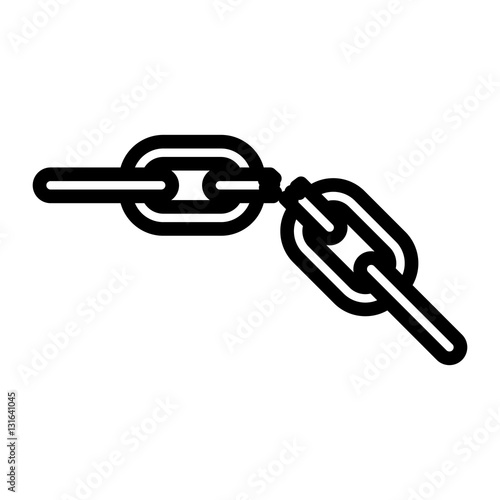 Link icon. Web connection internet chain and hyperlink theme. Isolated design. Vector illustration