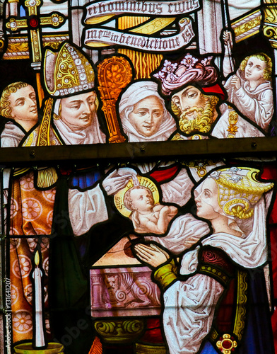 Stained Glass - Baptism of Saint Livinus