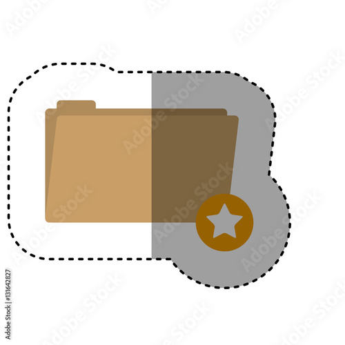 File icon. Folder document data archive and storage theme. Isolated design. Vector illustration
